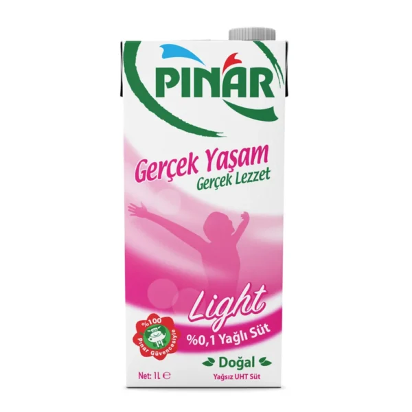 Pınar Light Yağsız Süt 1 Lt