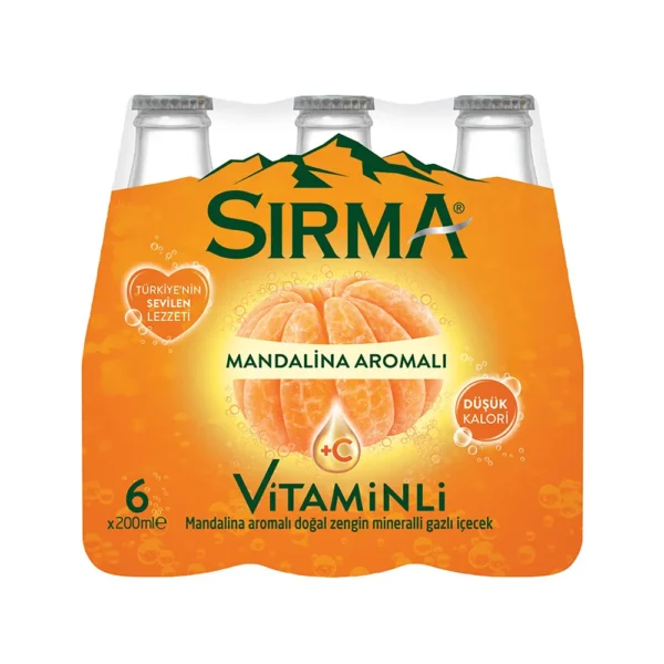 Sırma Maden Suyu Mandalina 200 ml 6'lı Paket