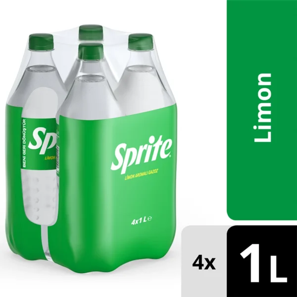 Sprite Limon Aromalı Gazoz 1 Lt 4'lü Paket