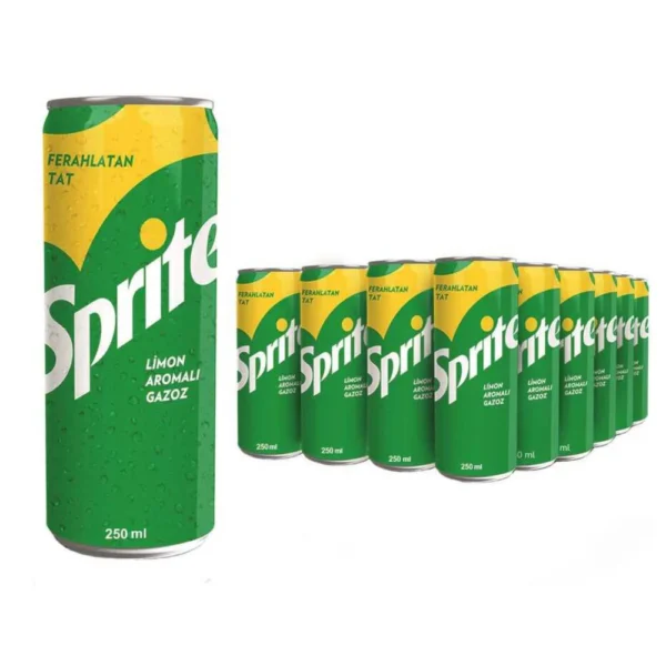 Sprite Limon Aromalı Gazoz Kutu 330 ml 24'lü Paket