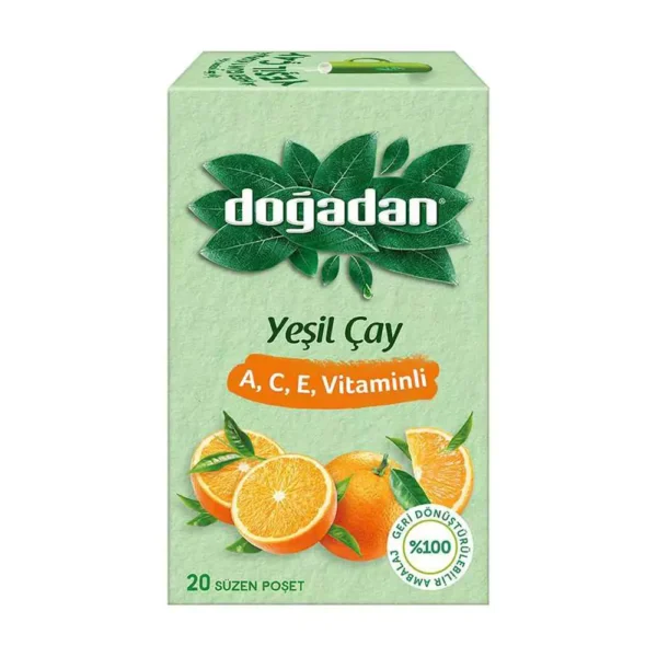 Doğadan Yeşil Çay ACE Vitaminli 20`li