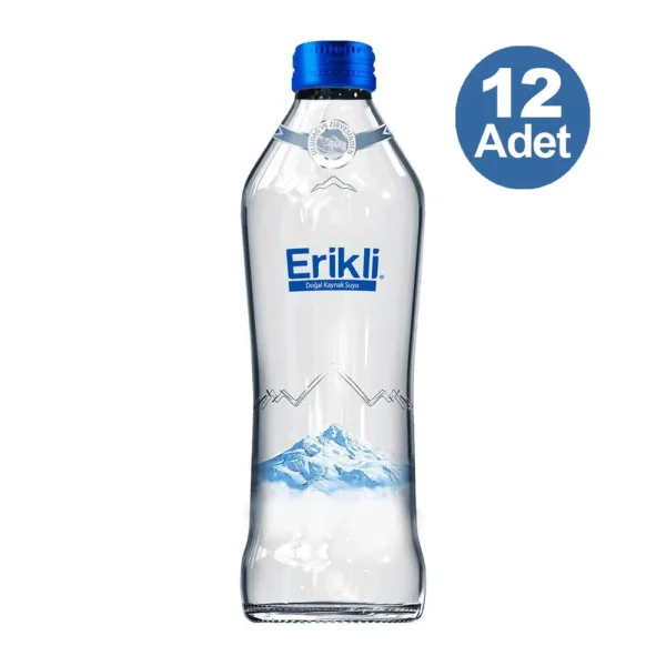 Erikli Cam Şişe Su 330 ml 12'li Paket