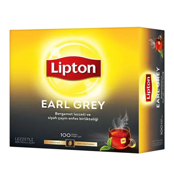 Lipton Earl Grey Bardak Poşet Çay 100'lü